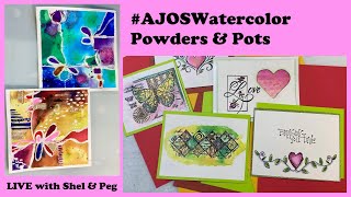 A month of Fluid LOVE Powdered and Pots #AJOSWatercolor