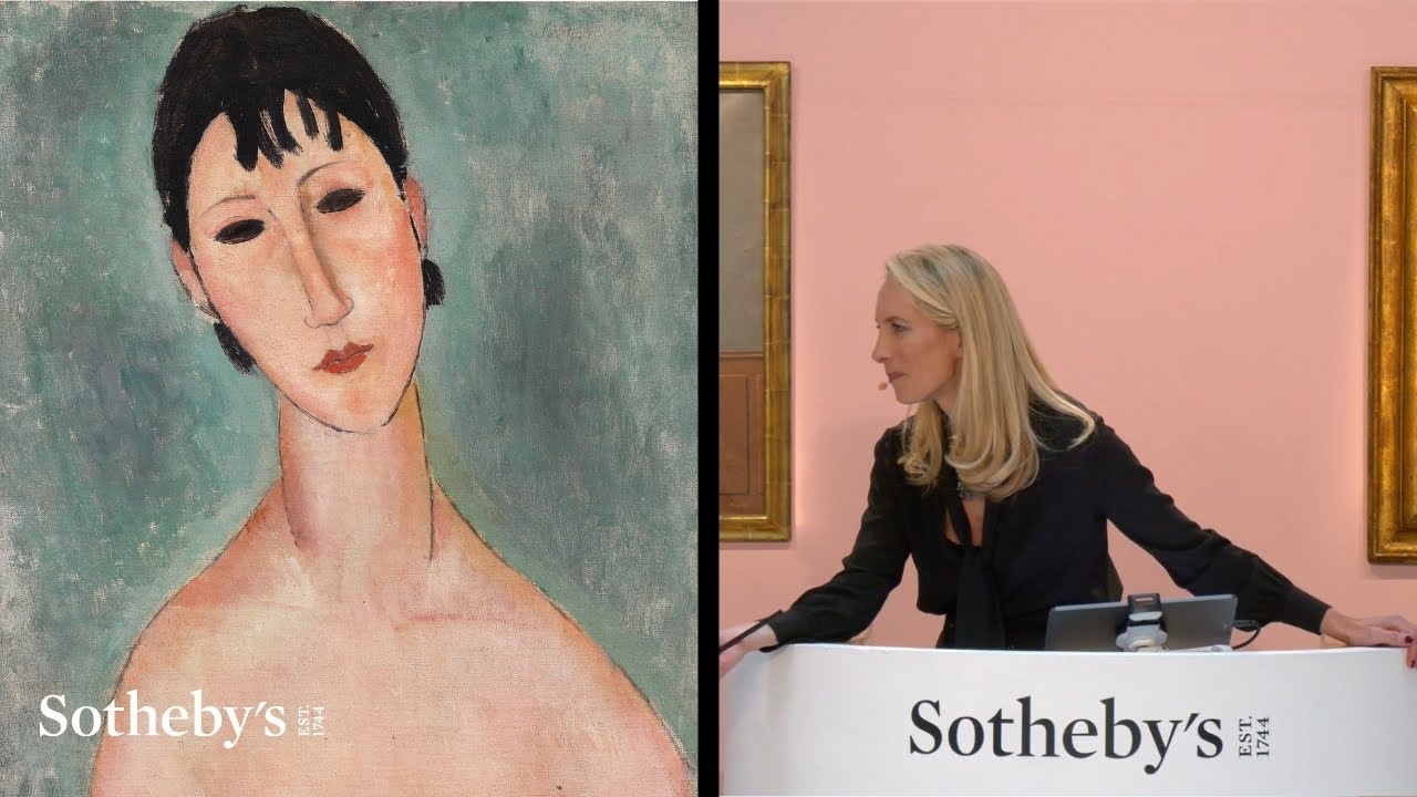 Modigliani's 'Bust of Elvira' Sets New French Auction Record at Sotheby's Sale