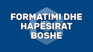 Formatimi dhe Hapësirat Boshe | Funksionet dhe Dokumentat | C++ | Programim | Informatikë