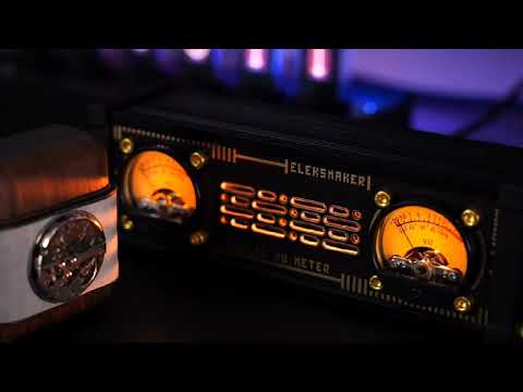 Đồng hồ đo mức âm thanh tích hợp đèn RGB phong cách Steampunk EleksMaker EleksVU2