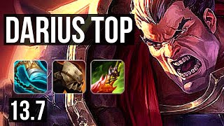 DARIUS vs SETT (TOP) | 1.7M mastery, 600+ games, Godlike, 10/3/5 | KR Master | 13.7