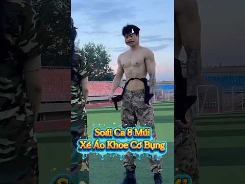 Soái Ca 8️⃣ Múi Xé Áo Khoe Cơ Bụng Học Quân Sự #Shorts #tiktok #tiktokvideo #douyin #hocsinh #Drama
