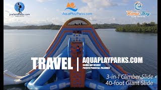 preview picture of video 'EXPLORING AQUA PARK by AQUA PLAY PARKS in Kamia Bay Resort, Puerto Princesa, Palawan'