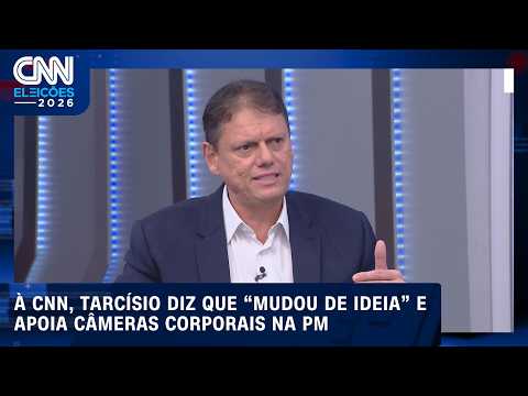 Tarcísio diz que “mudou de ideia” e apoia câmeras corporais na PM; confira | CNN ELEIÇÕES