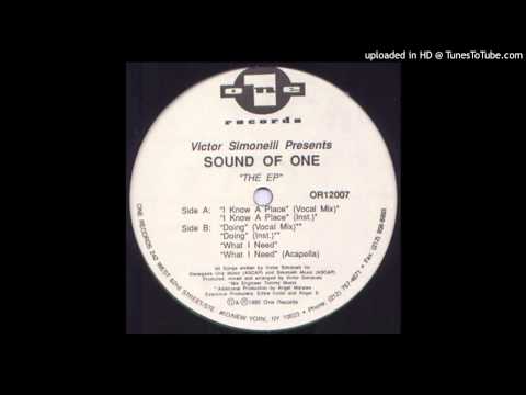 Victor Simonelli Presents Sound Of One~I Know A Place [Original Vocal Mix]