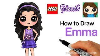 How to Draw Lego Friends Emma Easy How to Draw Lego Friends Emma Easy