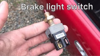 How to change a brake light switch