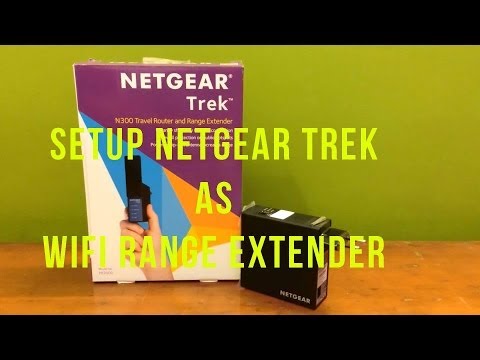 How to Setup Netgear Trek PR2000 as a Wifi Range Extender