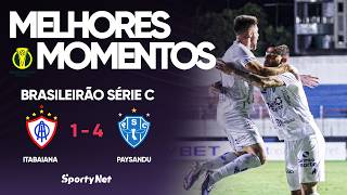 SHOW DE CAIO MELLO! GOL + ASSISTÊNCIA E 2º TEMPO INSANO! Melhores Momentos Itabaiana 1 x 4  Paysandu