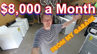 Shop tour. Making $8,000 in a month from home Used Appliance Repair Flipping Business. Side Hustle