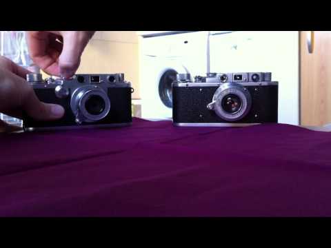 Leica IIIc VS Zorki-zorki 1b shutter sounds