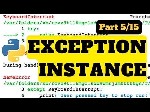 Exception Instance Python Tutorial