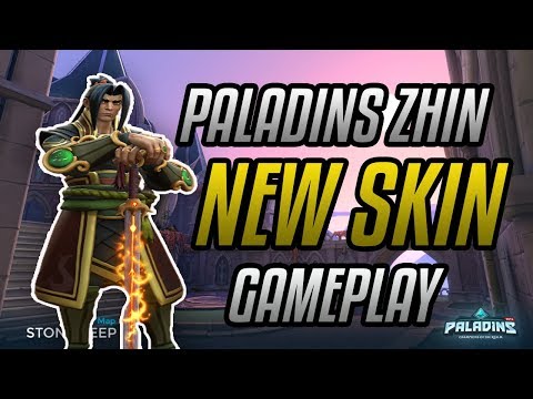 PALADINS ZHIN NEW AWESOME SKIN GAMEPLAY!!!!