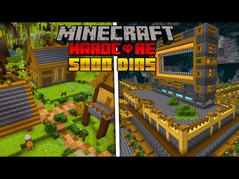 SOBREVIVÍ 5000 DÍAS en Minecraft Hardcore [PELICULA COMPLETA]