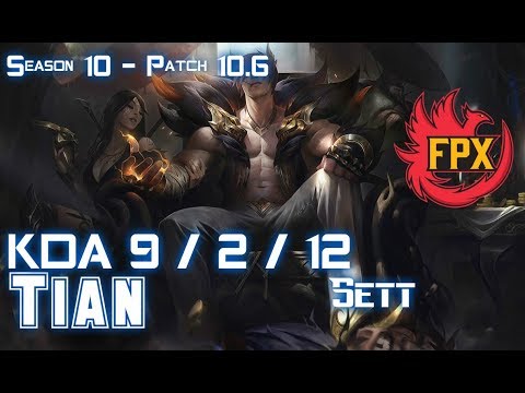FPX Tian SETT vs SYLAS Jungle - Patch 10.6 KR Ranked