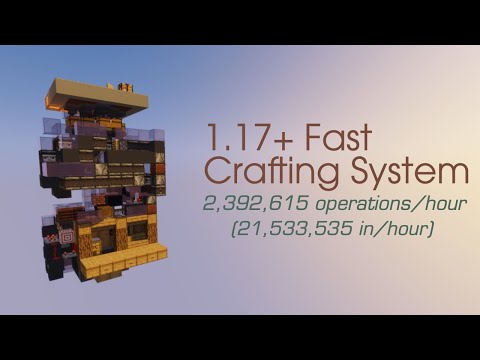 Minecraft 1.17-1.19: Fast Crafting System
