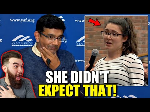 WINNING! Dinesh D'Souza SILENCES Woke College Student When She Hears This