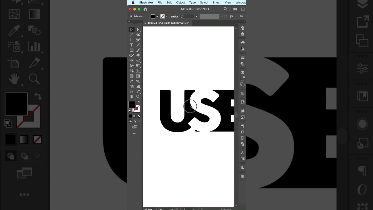 Fuse Wordmark Logo How to Create #shorts #illustrator #logo #tutorial