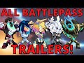 All Brawlhalla Battlepass Trailers Compilation!
