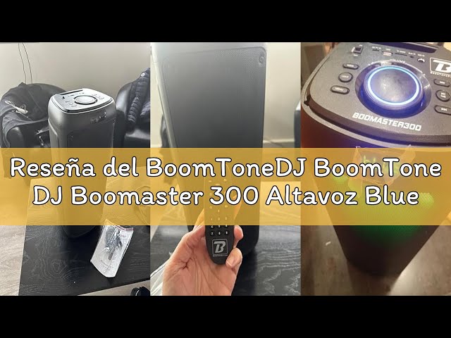Vídeo relacionado con BoomTone DJ Boomaster 300 Altavoz Bluetooth luminoso LED portátil potente 250W, Altavoz Karaoke, Bluetooth inalámbrico, TWS, Recargable USB, sintonizador, lector USB/tarjeta SD.