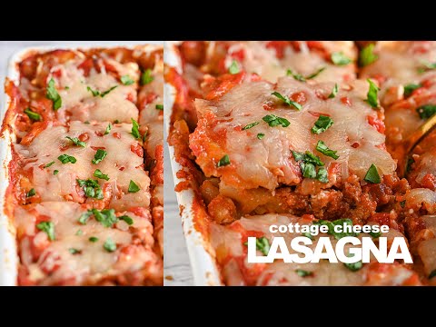 High Protein Lasagna with Cottage Cheese | 336 kcal & meal-prep friendly