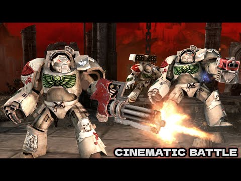 Dark Angels vs Black Legion of Chaos! - Men of War: Warhammer 40K Mod