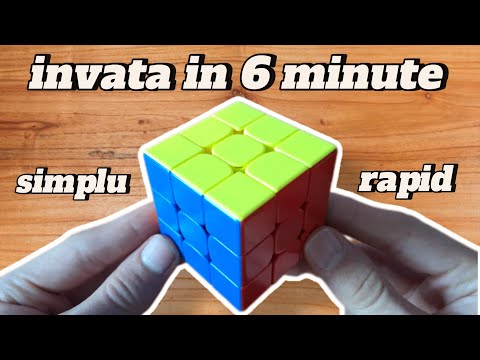 cea mai simpla metoda de rezolvare la cub rubik 3x3x3 | cel mai simplu și scurt tutorial