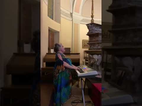 Lady Shaula - a Caccini Ave Maria improvisation in an old church, Valandona, Asti Italy