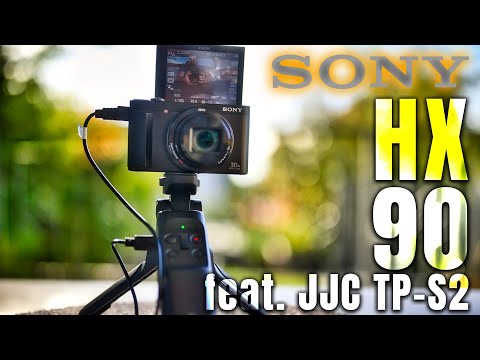 Sony Cyber-Shot DSC-HX90 - Reisezoom Kamera feat. JJC Commander TP-S2 Vlog Griff Review deutsch