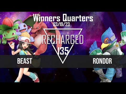 Recharged #135 Winners Quarters - Beast (Pokemon Trainer) vs Rondor (Falco)  - SSBU Tournament