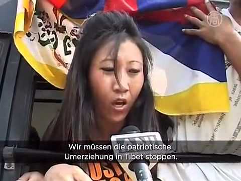 Exil-Tibeter protestieren gegen Chinas Umerziehungsprogramm