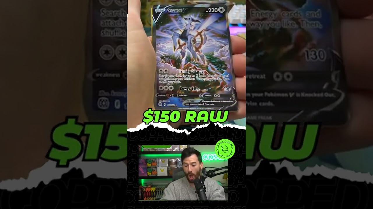 $150 Arceus V ALT ART Pull From Brilliant Stars!!