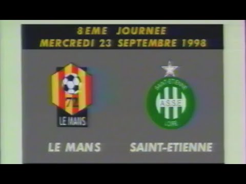 Le Mans 1-2 ASSE - Matchday 8 of D2 1998-1999