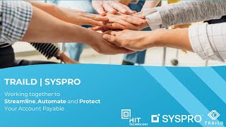 TRAILD AP Invoice Automation for SYSPRO - Recording of Webinar - 27th February 2024
