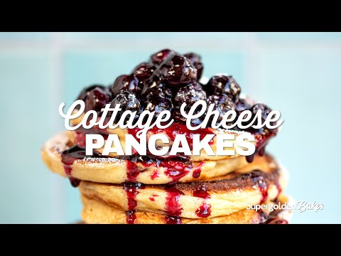 Cottage Cheese Pancakes { Easy, Fluffy & Delicious! } | Supergolden Bakes