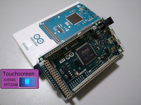 Arduino Due LCD TFT Touchscreen SPI example in Microchip Studio 7