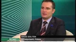 Bagó Zoltán az EchoTV Heti Mérleg című műsorában