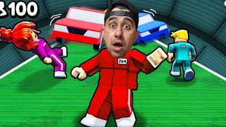 SOBREVIVENDO EM UMA AVALANCHE DE CARROS no ROBLOX 