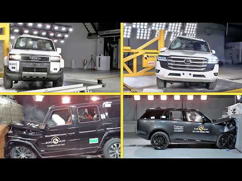 Toyota Prado vs Land Cruiser vs Range Rover vs G-class -Crash test