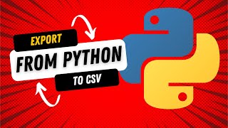 Export data from Python to CSV file (Pandas library)
