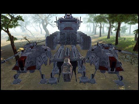 Republic Armored Military Escort! - Men of War: Star Wars Mod Battle Simulator