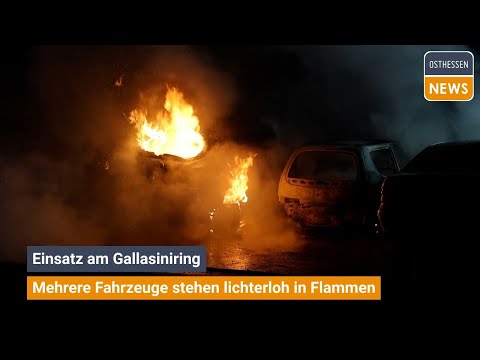 FULDA: Several vehicles are ablaze 🔥🧯