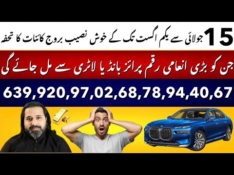 15th july to 1st August Top Luckiest zodiac Signs | Biggest Surprises | Astro: Syed Mussawar Zanjani