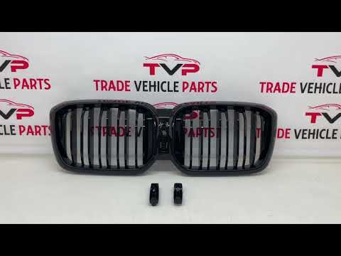 Fits BMW X3 G01 X4 G02 LCI 2021- Front Kidney Grilles Double Slats Gloss Black video