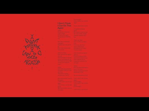 Mura Masa - I Don't Think I Can Do This Again (with Clario) (Lyric Video)