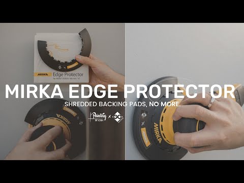 The New Mirka® Edge Protector | Shredded Backing Pads, No More.