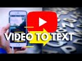 Transcribe Any YouTube Video To Text FREE and FAST!