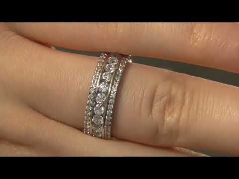 WR2088 1.35 Carat Claw & Channel Set Ladies Diamond Wedding Ring