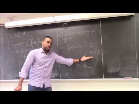 Math 1203 R03 Lecture 2 - Domains of Functions