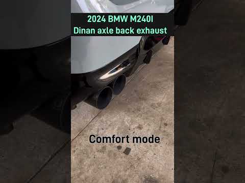 2024 G42 BMW M240I x drive Dinan cat back exhaust sounds (before and after)